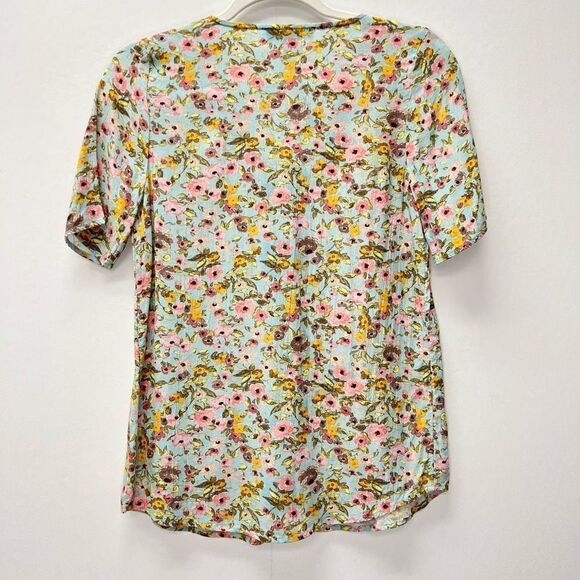 Something Navy Arielle Charnas Floral Top Size XS - Picture 7 of 10